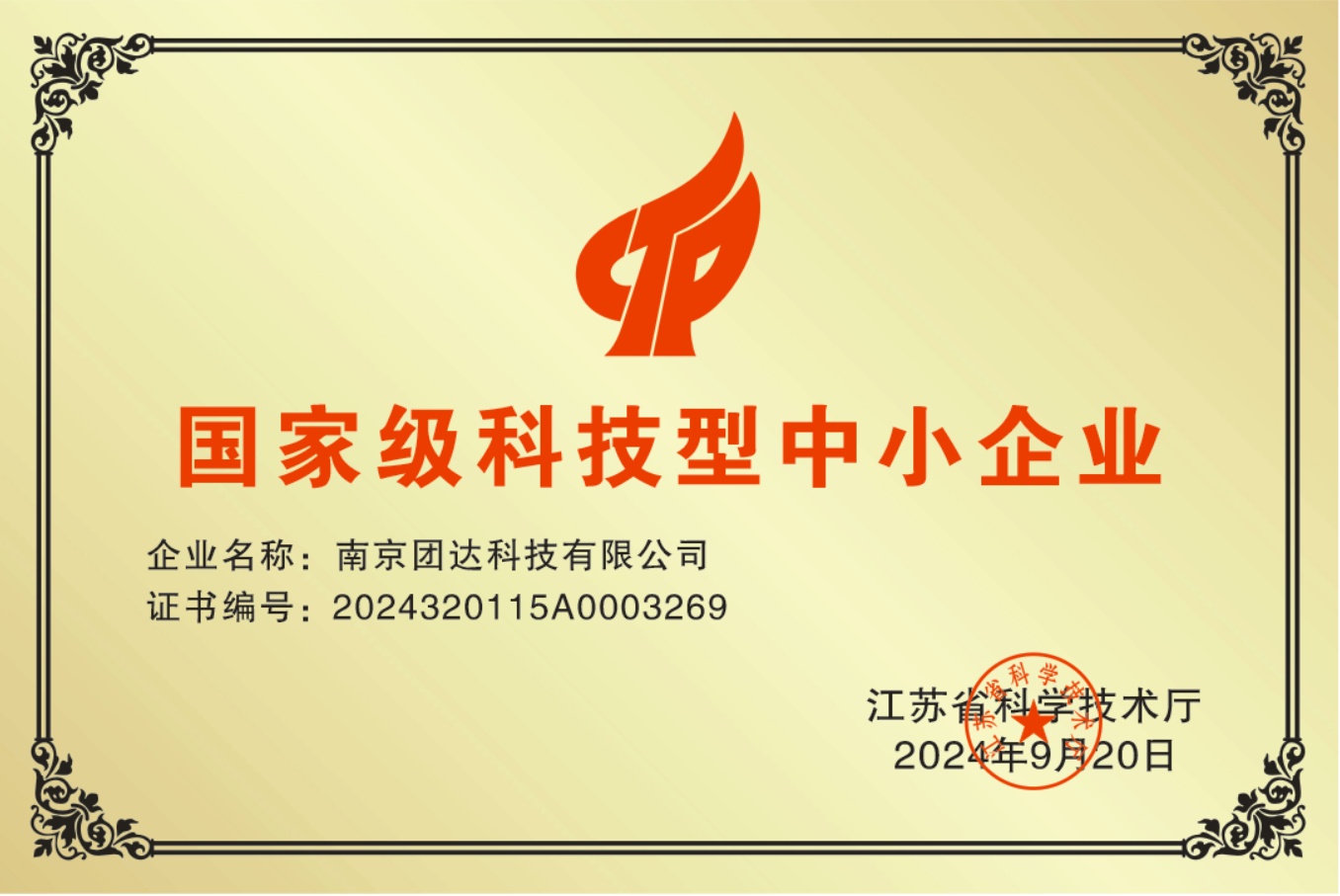 国家级科技型中小企业